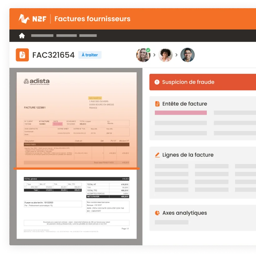N2F détection de fraude : suspicion de doublon et anomalie