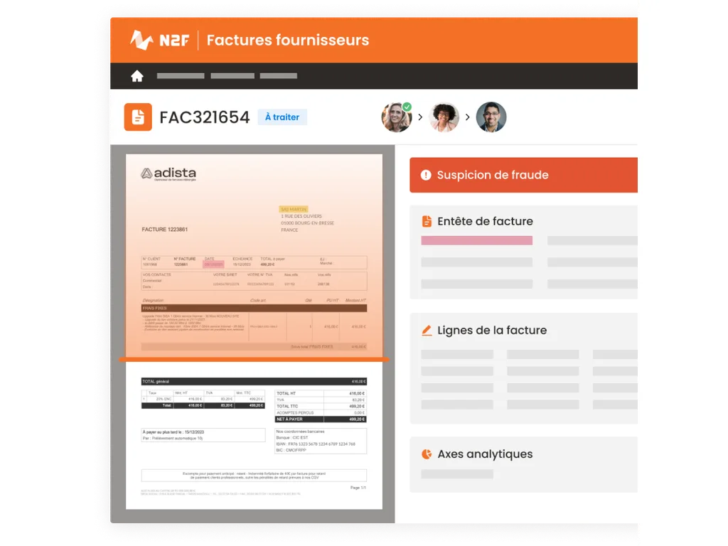 Intelligence artificielle N2F — détection d'anomalies, fraudes IBAN et alertes automatiques