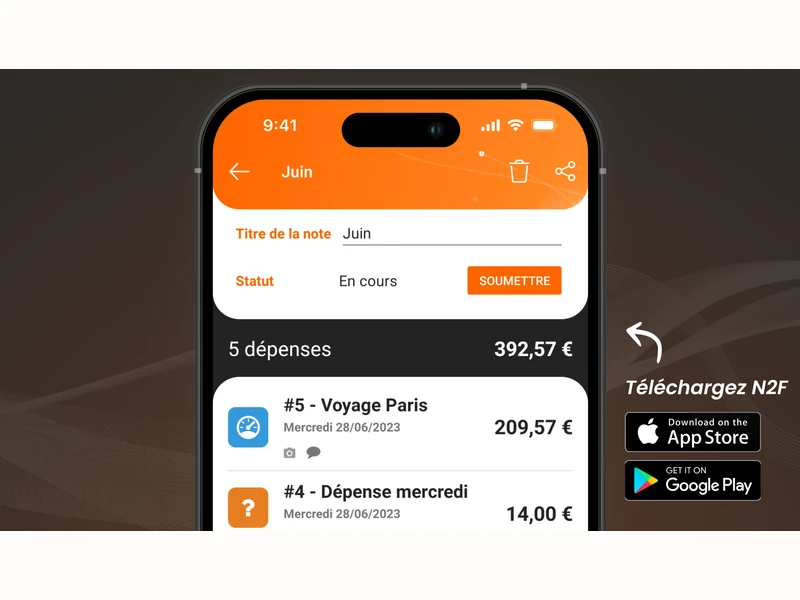 Application mobile N2F — validation factures en mobilité et gestion multi-entités